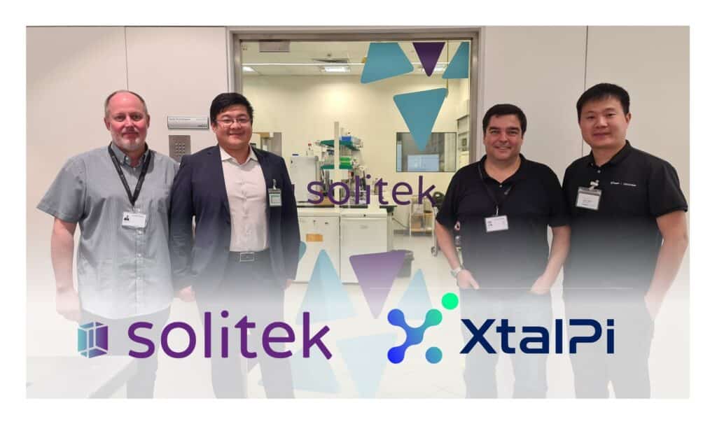 Representatives of Solitek and XtalPi